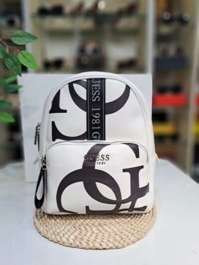 G white  backpack