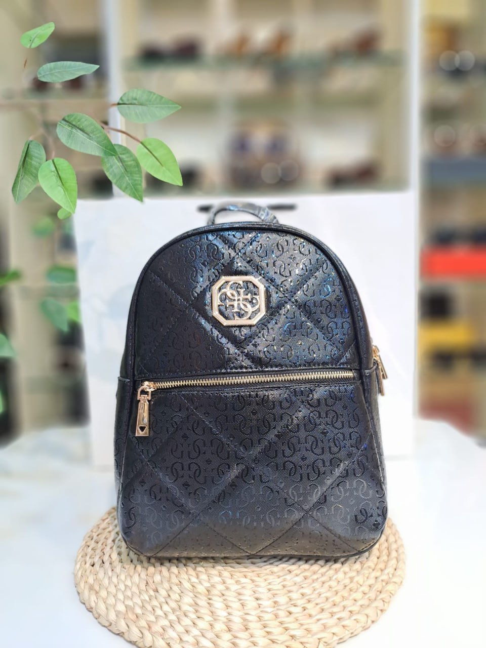 Trendy black   backpack