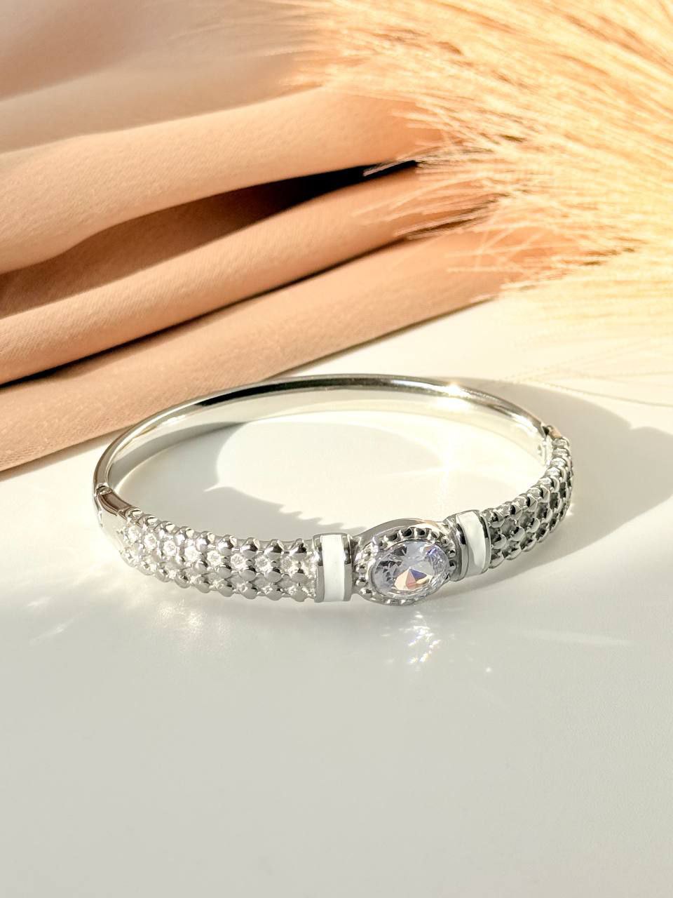 Silver Diamond bangel