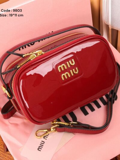 Mivora dark red bag size 19*11