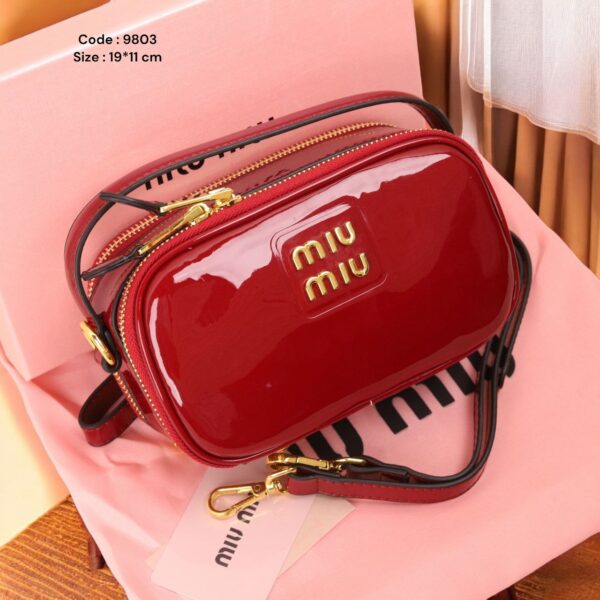Mivora dark red bag size 19*11