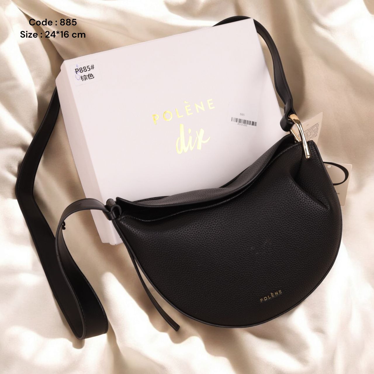 Civelle black bag size 25*16