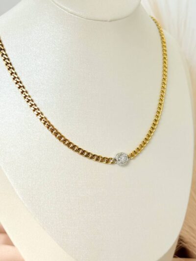 Diamond Gold Plated Necklace