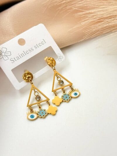 Glam gold plated  earrings