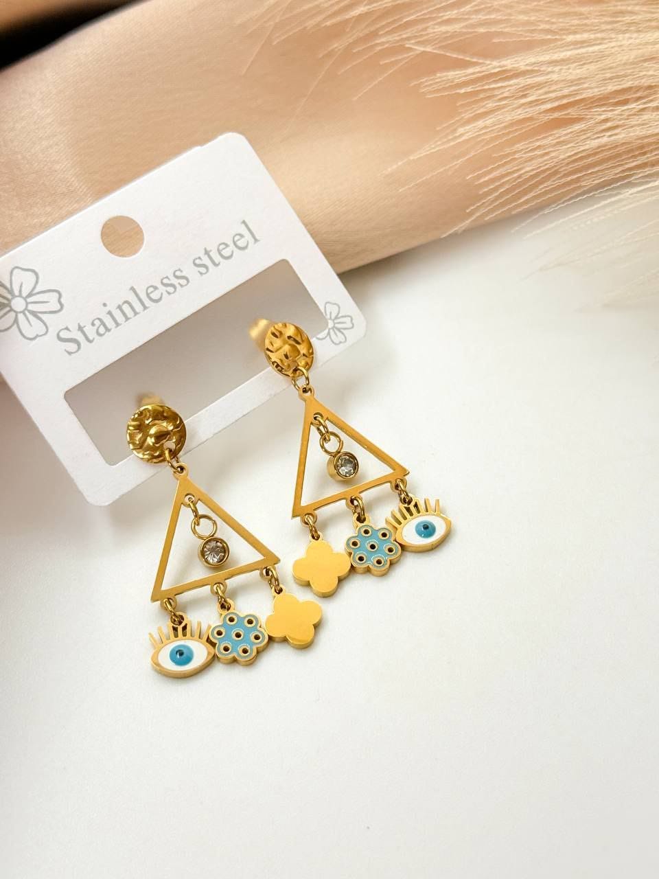 Glam gold plated  earrings