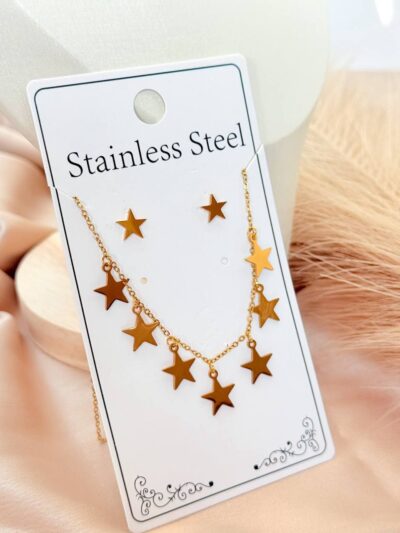 Farfasha set gold plated star 2