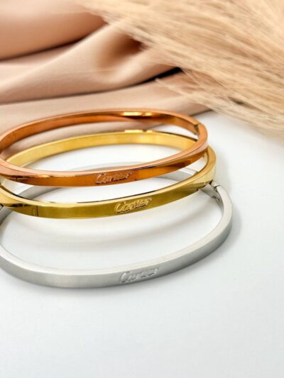 Set of three Gold Plated  Bracelets