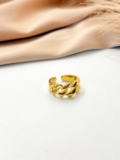 Cuban  gold plated ring