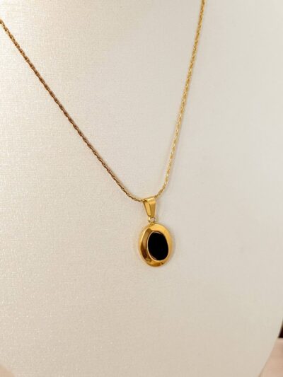 Black Joy Gold Plated Necklace