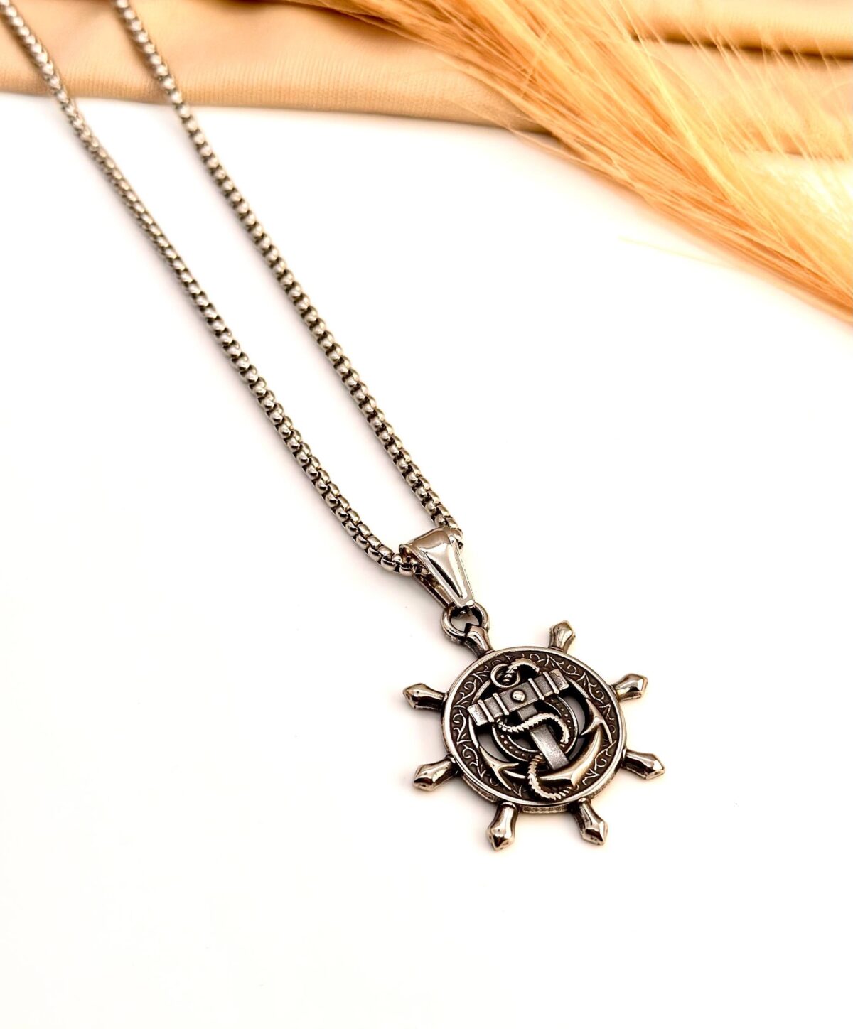 Power Sea Silver Plated Necklace
