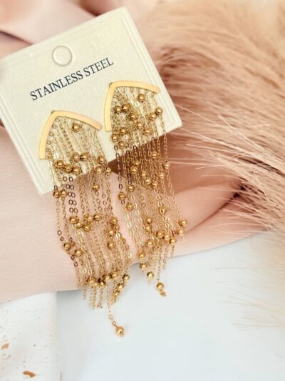 Tassel gold plated  earrings
