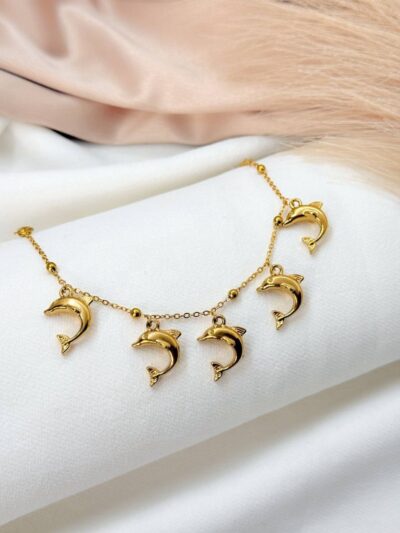 Dolphin Gold Plated Bracelet