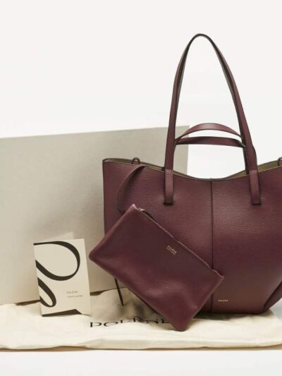 P burgandy tote bag size 41*28