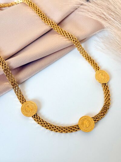 Trendy Pounds Gold Plated Necklace