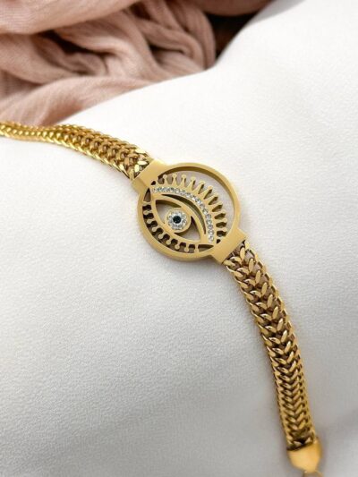 Cystal eye  Gold Plated  Bracelet