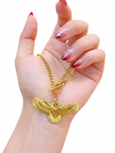 Eagle   Gold Plated Necklace