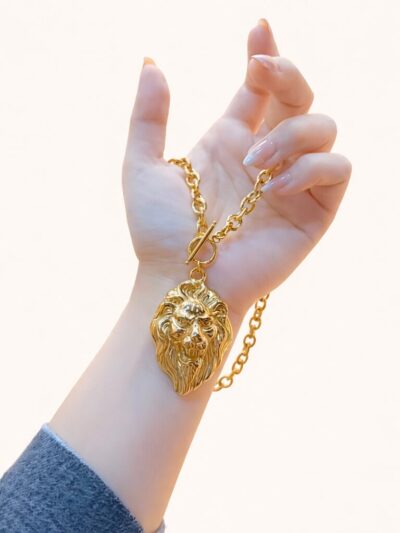Luxury Lion  Gold Plated Necklace
