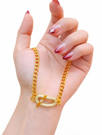 Toggle   Gold Plated Necklace