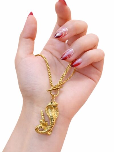 Cobra Gold Plated Necklace