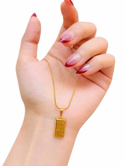 Gold Bar Gold Plated Necklace
