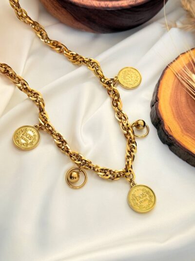 Dos  Gold Plated Necklace