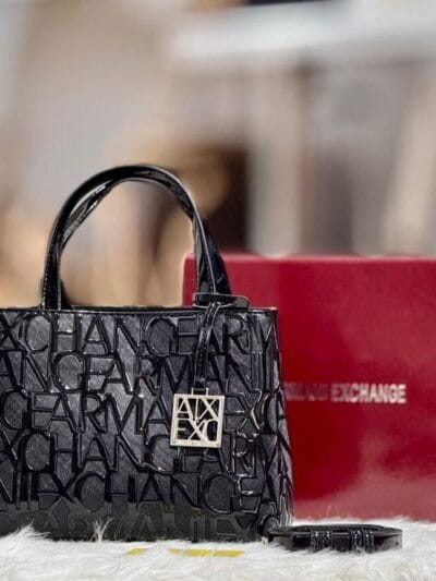 Black Glowy bag size 20*23