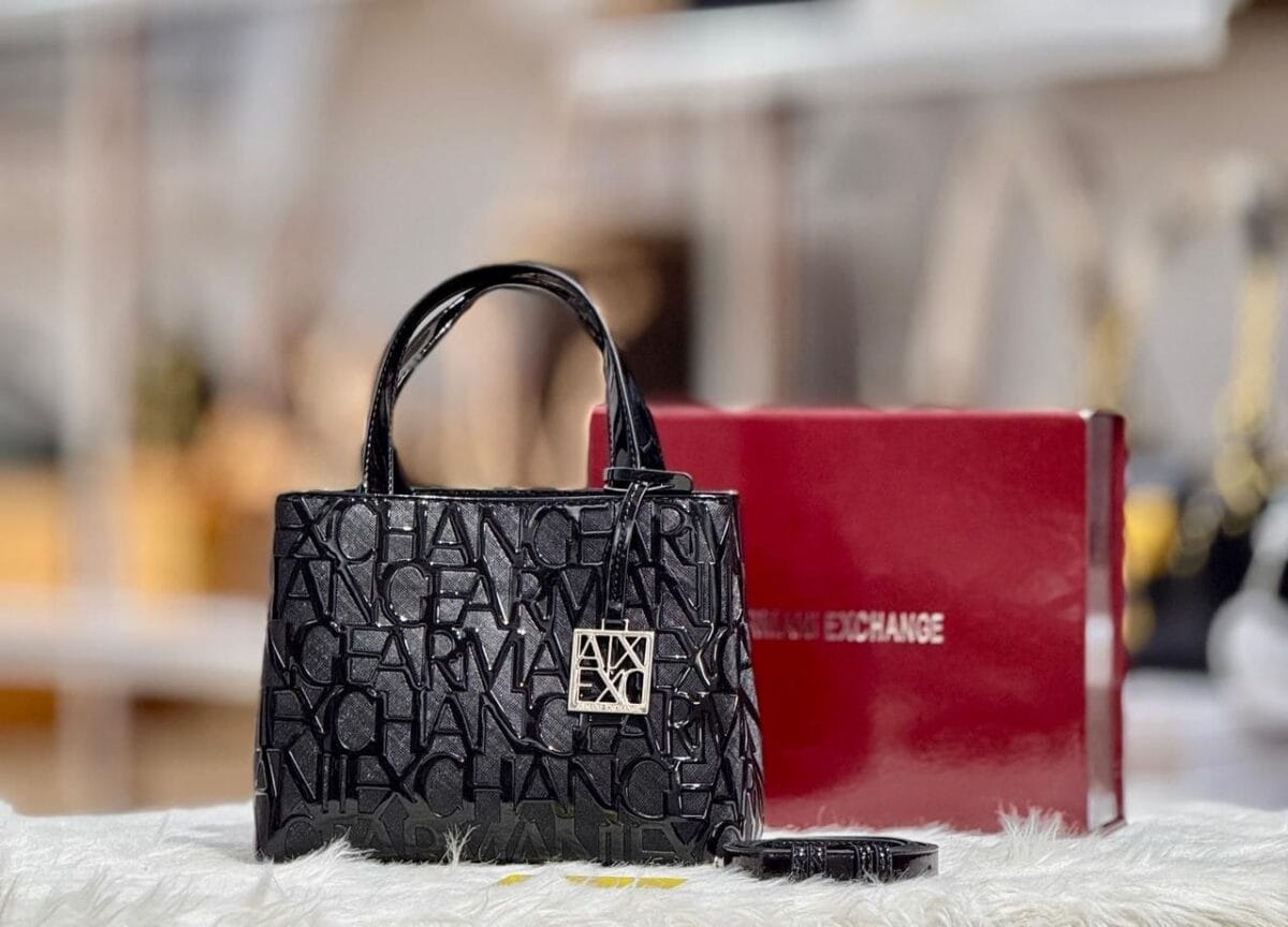 Black Glowy bag size 20*23