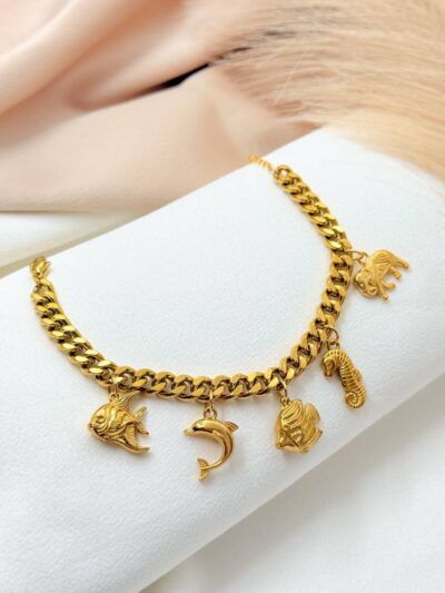 Undersea  Gold Plated  Bracelet