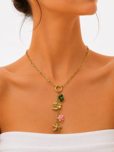Charms Gold Plated Necklace