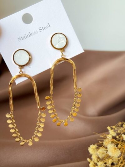 Oorbellen gold plated  earrings