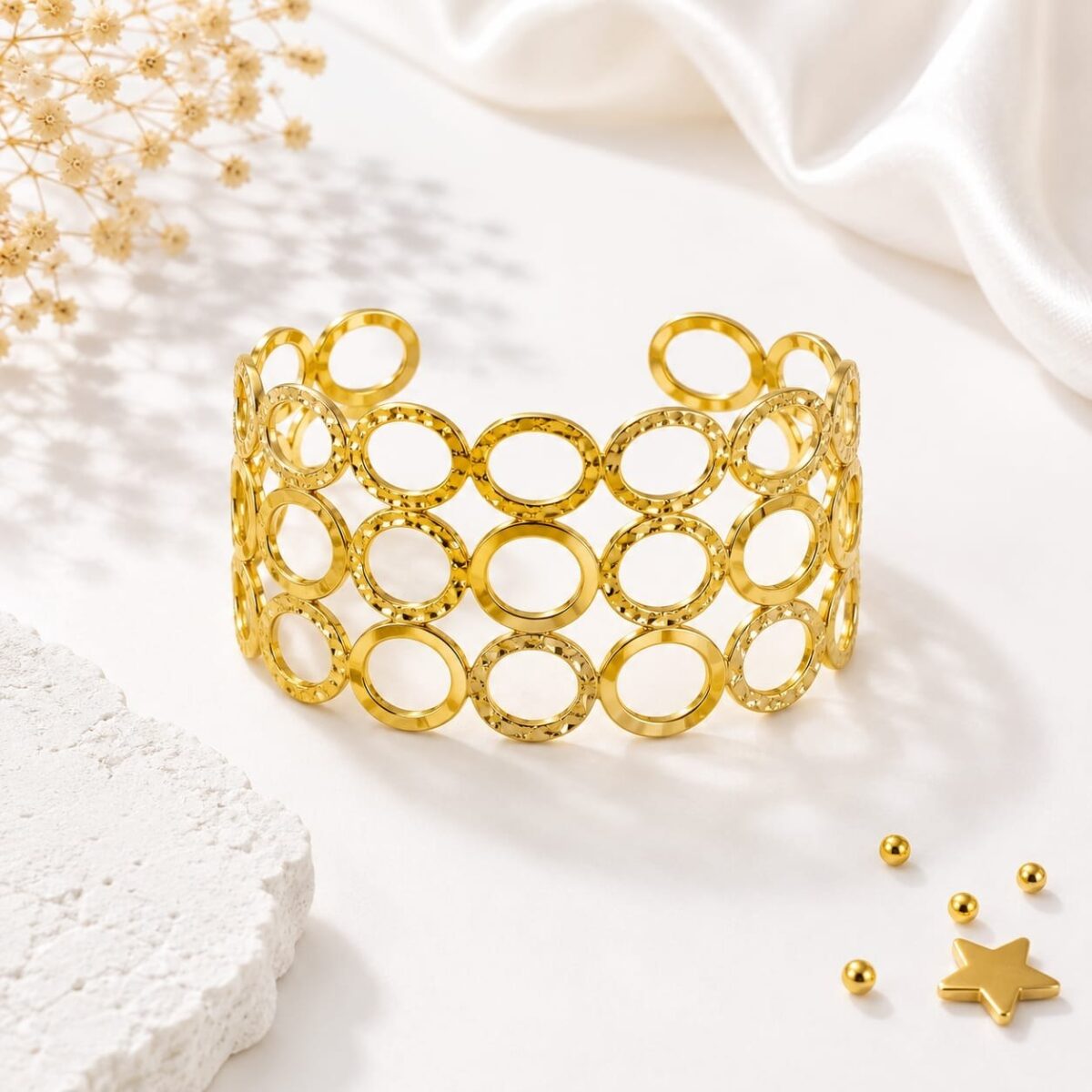Whole gold plated bangle