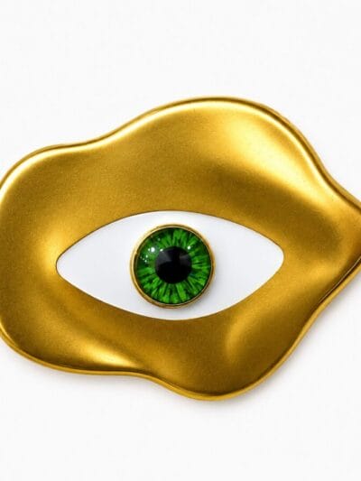 Eye Golden  broosh
