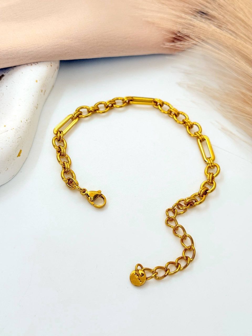 Link Gold plated bracelet