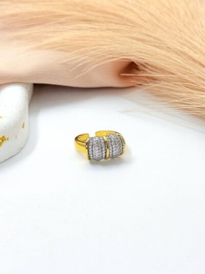 Copper gold plated ring