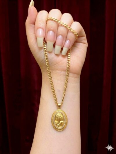 Compas Gold Plated Necklace