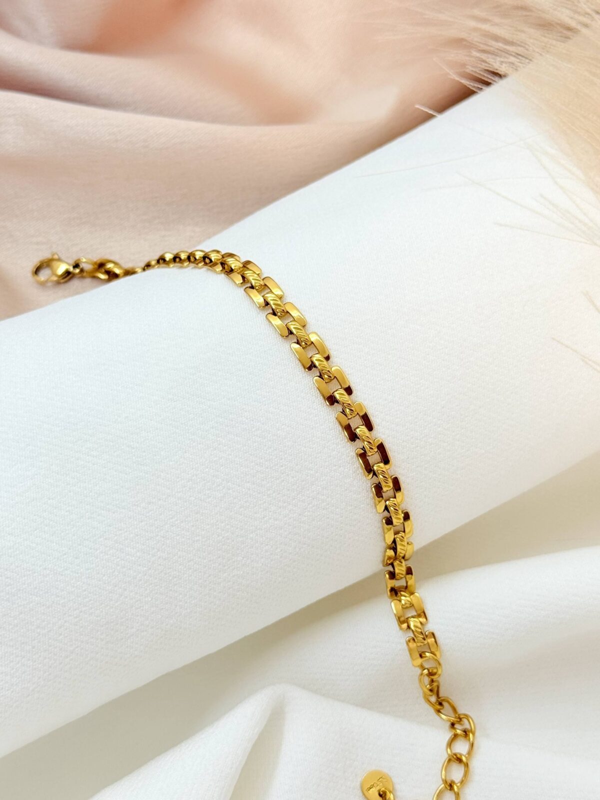 Cubes Gold Plated Bracelet