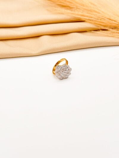 Sea shell  gold plated ring
