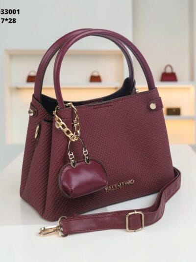 Elena Burgandy Bag 17*28