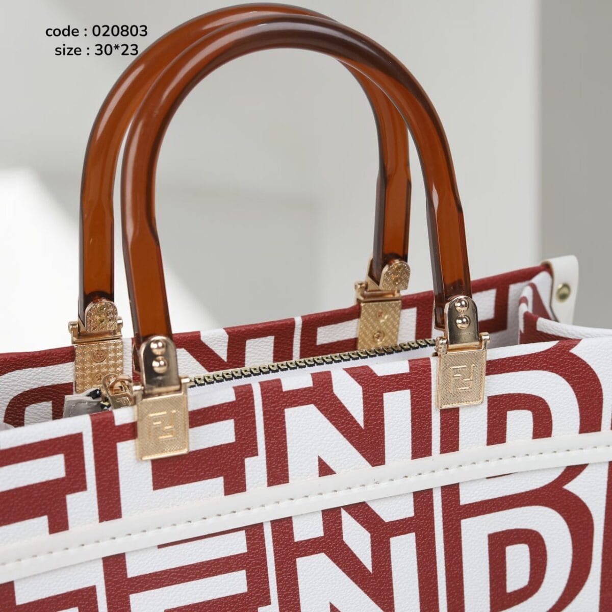 Fiona Burgandy Bag 30*23 - Image 4