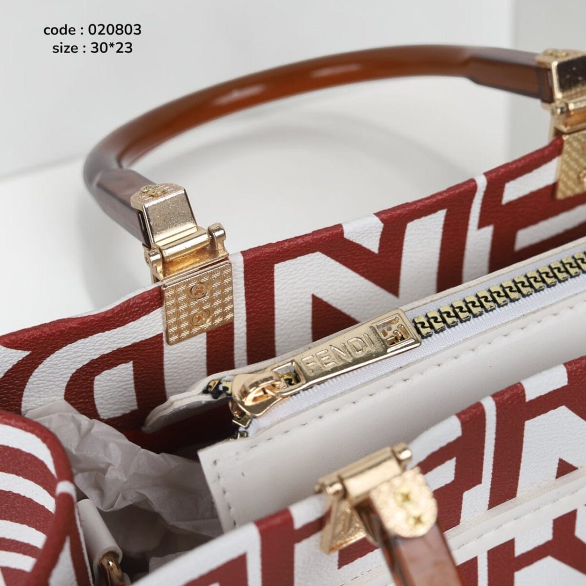 Fiona Burgandy Bag 30*23 - Image 3