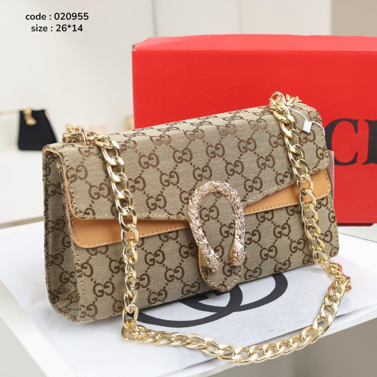 Bianca Beige Bag size 26*14
